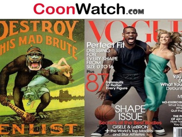 Lebron Cooning Vogue as a Black Buck